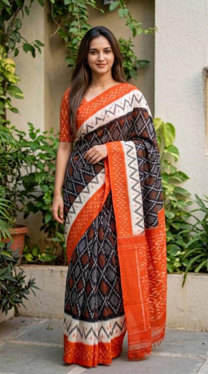 Sckr Ikkat D Traditional saree supplier in Hyderabad